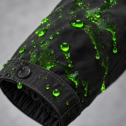 Close up detail green reactive